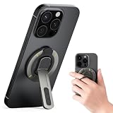Magnetic Phone Holder Stand and Finger Grip for Everyday Use – Grey