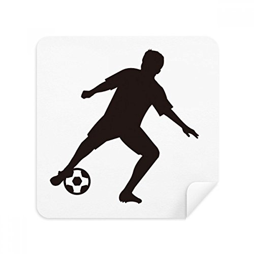 Nettoyant écran football en tissu suède pour smartphone et lunettes de sport