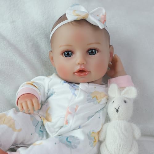 Muñeca bebé realista SCOM de 16 pulgadas con accesorios miniatura 2