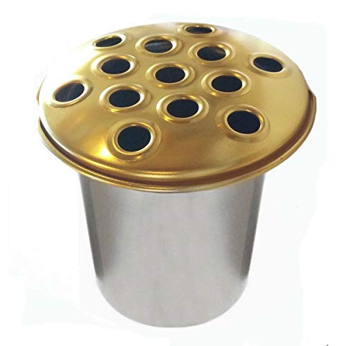 Vaso per tomba con inserti, in alluminio di ottima...