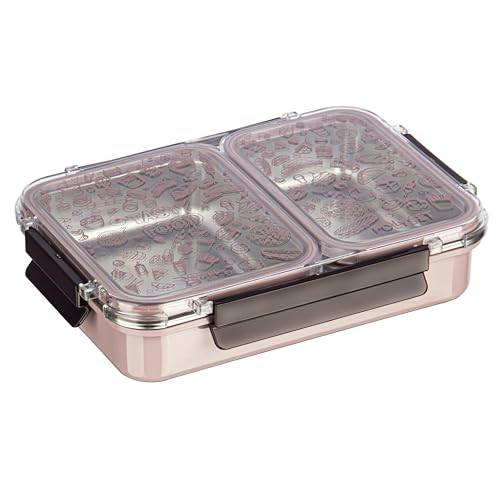 Image of Polyset Munch Mate 800 2 PARTITION - Turkey Beige Compartment Stainless Steel Lunch Box, Leakage Proof Lunch Box for School Kids and Adults Pack of 1 800ml