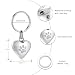Einäscherung Schmuck Urne Schlüsselanhänger für Haustier menschliche Asche Hund Katze Keepsake Memorial Urne Schlüsselanhänger Asche Halter für Frauen Männer