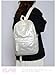 HOKMAH Cute Puffer Backpack for Women, Trendy Puffy Shoulder Bag Fashion Quilted Padding Laptop Bookbag Travel Y2k Backpack (White)