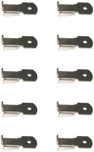 cyclingcolors - cyclingcolors 10x Taquet pour crémaillère Support Fixation Attache Armoire Etagère Tablette Meuble, en acier nickelé