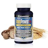 American BioSciences ImmPower Plus, AHCC & Fermented Wheat Germ Extract Herbal Supplement, 550mg per Capsule for Immune Support, Maintains Natural Killer Cell Activity, Pack of 1, 60 Veggie Capsules
