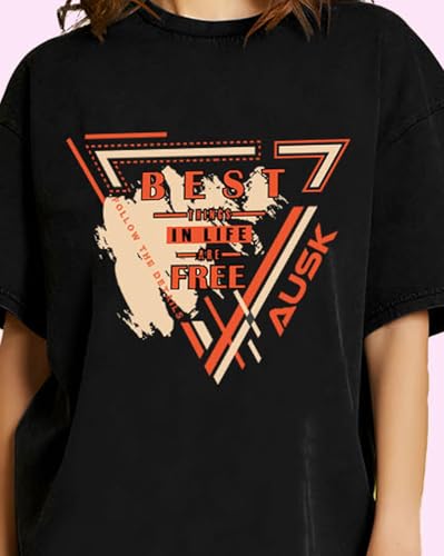 Image of AUSK Printed Oversized Women T-Shirt