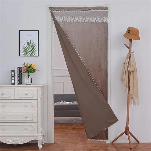 Rideau de porte isolant thermique pour des nuits calmes dans la chambre