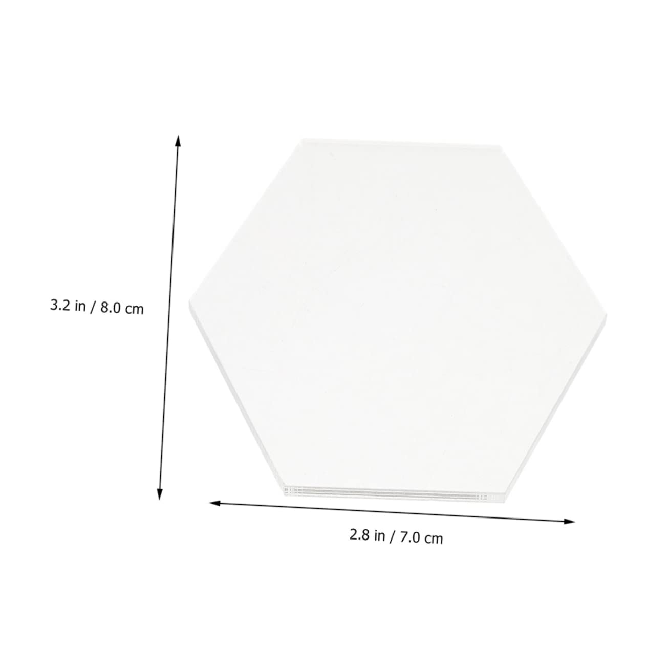 Luxshiny 1set Acrylic Boards Transparent Drawing Plates for Craft Displays Color Trays Table Protectors for Parties Art Classes and Home Decor 10pcs