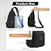 Indrnif Crossbody Schultertasche,Sling Tasche, Oxford Stoff Schlinger Brusttasche,Crossbody Tasche für Frauen,Stilvoller Umhängetasche mit Mehreren Taschen zum Reisen, im Freien, Einkaufen