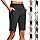 Yoga Shorts with Pockets for Women Bermuda Shorts for Women Knee Length Dressy Casual High Waisted Work Slacks Yoga Dress Hiking Pant with Pockets Black