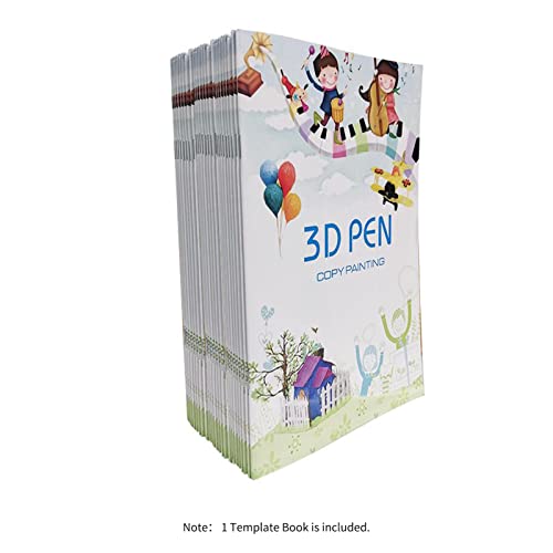 Tempaky Livro de modelo de caneta 3D para estênceis de desenho de caneta de impressão 3D 40 padrão d