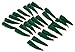 GiftExpress 24 pcs Halloween Witch Fingers, 2.5" Martian Witch Fingers Costume Accessory, Fake Nails, Zombie Fingers, Vampire Costume Green