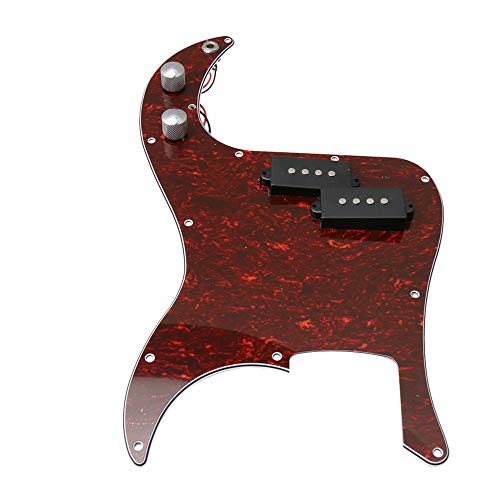 Lovermusic Loaded P-Bass simili Écaille de tortue Pickguard W/Pickup kit - Les Beatles, Paul McCartney, John Lennon, RIngo Starr, George Harrison Lovermusic Loaded P-Bass simili Écaille de tortue Pickguard W/Pickup kit – Image 3