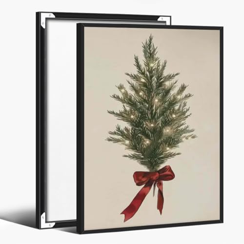 Vintage Christmas Tree Wall Art Holiday Winter Merry Xmas Wall