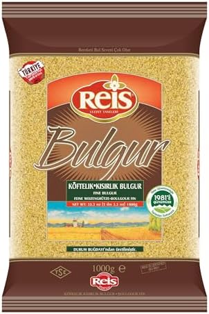 Reis Fine Bulgur Wheat, Cereal Bag for Salad, Meals & Tabouleh, 2.2 lb