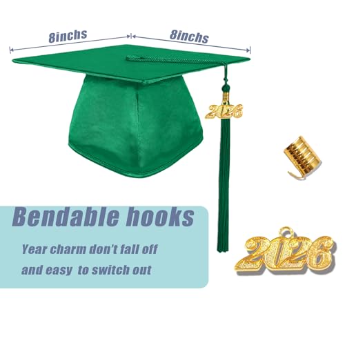 Image of GradPlaza Shiny Preschool Graduation Cap and Gown for Kids 2026 Tassel kindergarten graduation cap and gown