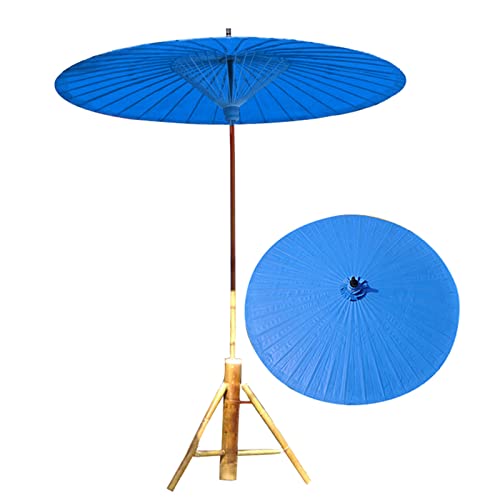 Parasol de jardin 2m en papier huilé fait main style oriental