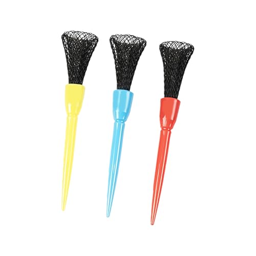 3Pcs/pack Shock Resistant Golf Tees Set with Adjustable Height Soft Net Head Tees Nonslip Stable Base Design for Drives Golf Tee