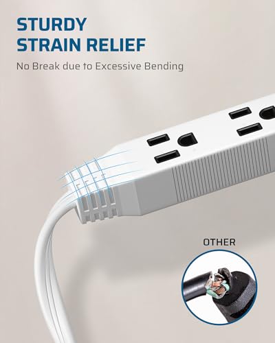 Dewenwils 15Ft Flat Plug Extension Cord thumb #6