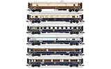 ARNOLD HN4522 Intraflug/CIWL, 6-teiliges Set „50 Jahre Nostalgie-Istanbul-Orient-Express“, 1976, Reisezugwagen, ab 14 Jahren