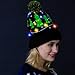 JOYIN Christmas Light-up Knitted Beanie Cap Ugly Sweater LED Hat Beanie with 6 Flashing Modes Funny Hat for Women Men Christmas Accessories Party Supplies Unisex Winter Black