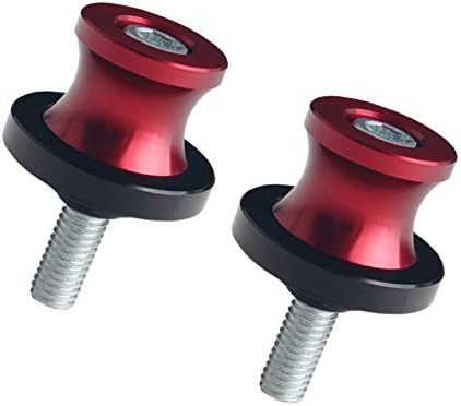 JGR Red M8X1.25 8MM Motorcycle Swing Arm Spools Sliders CNC Swingarm Stand Screw Compatible for Ducati Triumph Kawasaki BMW Suzuki Honda