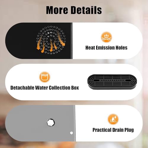 Bottom Loading Water Dispenser - 5.28 Gallon Hot & Cold Water Cooler, 20L Office & Home Drinking Machine, Ideal for Gyms & Offices (Dark Gray)