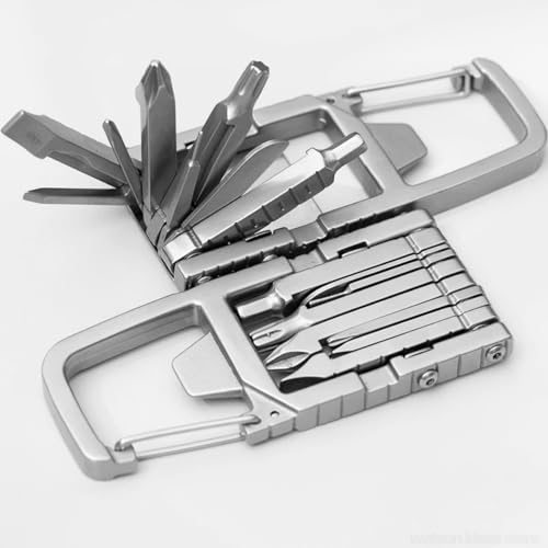 GOWEILE Multitool Keychain 12 in 1 Portable Folding Multi Tool Stainless Steel Outdoor Screwdriver Bit Multipurpose Hand Tool Gifts for Men 5 GOWEILE Multitool Keychain 12 in 1 Portable Folding Multi Tool Stainless Steel Outdoor Screwdriver Bit Multipurpose Hand Tool Gifts for Men - Image 5