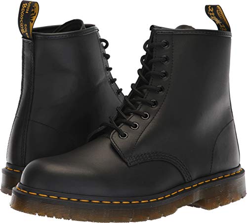 Dr. Martens 1460 Originals 8-Eye, Unisex, Black, Soft Toe, Slip Resistant, 6 Inch Work Boot (10.0 MW)