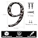BetLight Cast Iron House Numbers-5 Inch Rustic Address Number- Solid & Heavy Duty/Easy Install with Matching Screws-Number 9