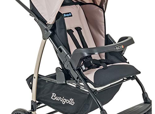Carrinho de Bebê Ecco, Burigotto, Cappuccino, Até 15 kg