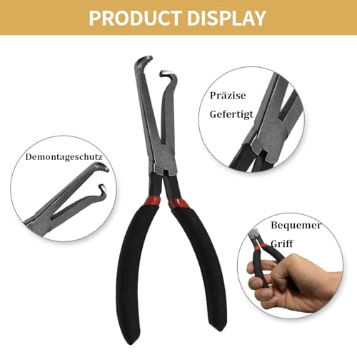 Beiyan Elektrische Trennzange, Lange Zündkerzen-Entfernung, Electrical Disconnect Pliers,Automotive Tools Electrical Connector Pliers für Kraftfahrzeuge, Schlauchklemme für Rohre