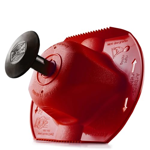 Börner Sicherheitsfruchthalter (Rot) • Fingerschutz für Hobel/Küchenreibe • Handschutz für sicheres Hobeln & Reiben • Gemüsehalter für alle Börner V-Hobel & Reiben • Fruchthalter