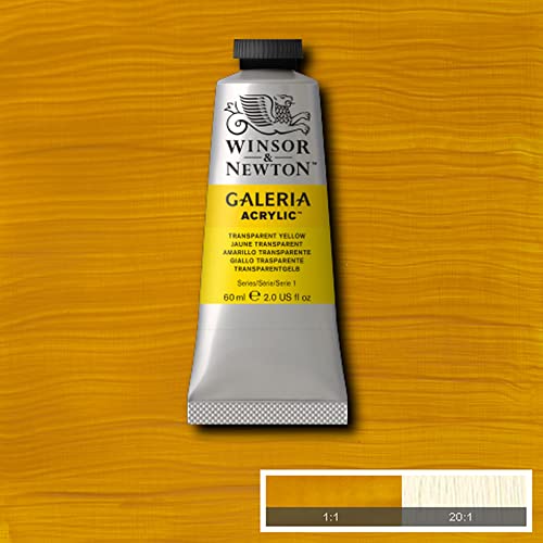 Image of Reeves Winsor and Newton Galeria Acrylic Paint, 60ml Tube, Transparent Yellow