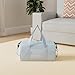 BALEINE Gym Duffel Bag for Women and Men, Small for Sports, Gyms and Weekend Getaway, Waterproof Dufflebag with Shoe and Wet Clothes Compartments, Lightweight Carryon Gymbag (Azure)