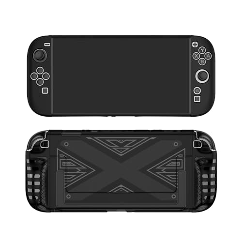 For Switch 2 対応 ゲームコンソール保護ケース TPU+PC 分割式保護カバー プロテクター ゲームコンソールオールインクルーシブタイプ保護スリーブ 薄型 傷防止 耐衝撃 汚れ防止 全面保護カバー 取り外し簡単 ゲームアクセサリー (ブラック)