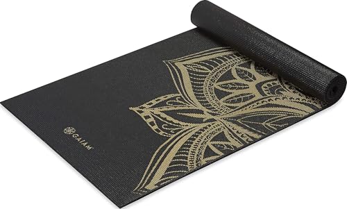 Image of Gaiam Premium Yoga Mat, 6mm Thick Print Mat