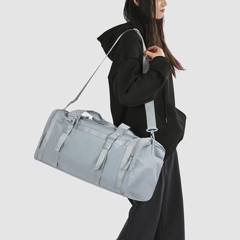 Gym Bag-Small Duffle Travel with Shoe Compartment Personal Item Weekender Sports Bag Weekend a Water-resistant Insulated Pocket & Women Wet(Purple)2