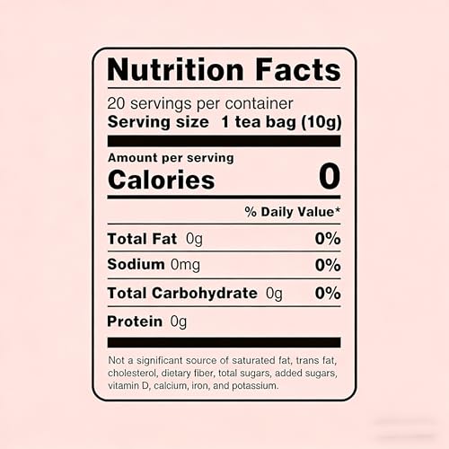 Hawthorn Tea - 20 Herbal Tea Bags, Digestive Support, 7 Natural Ingredients incl. Hawthorn & Hibiscus for Heart Health, Caffeine-Free Daily Tea