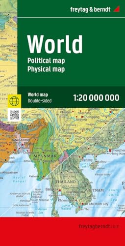 World Map, Political - Physical, English, folded Map: 1:20.000.000 Image of World Map, Political - Physical, English, folded Map: 1:20.000.000