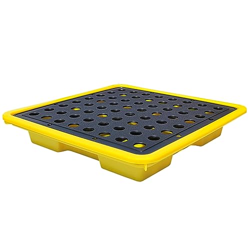 Bandeja Modular Duradera para contención de derrames: Rejilla de Polietileno de Alta Resistencia para prevención de Fugas en fábricas y almacenes, Ideal para soluciones de Almacenamiento seg