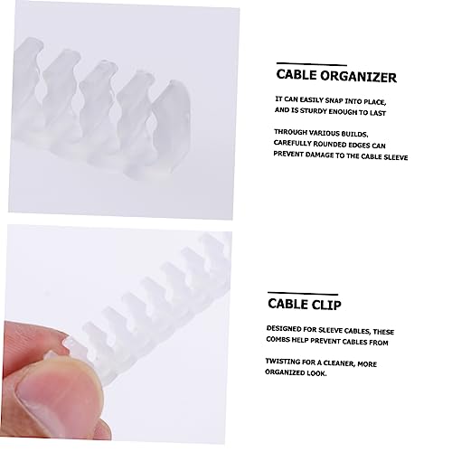 DOITOOL 24pcs Clips para Gestión de Cables para Cables de Alimentación PC Organizados para Construcciones Limpias y Estéticas Mejoradas miniatura 3