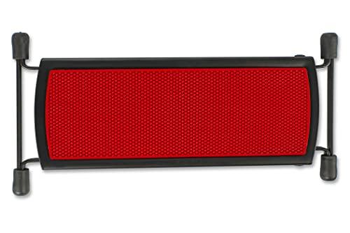 GEWA Metallfußbänkchen (Gitarrenstütze), verstellbar, kompakt und robust in rot