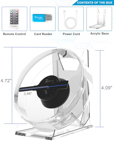 3d hologram fan 473939 3d holographic display with clear cover spinner perfect for birthday partieshalloweenchristmasthanksgivingeaster