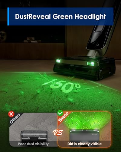 Image of Tineco Floor ONE S9 Master Wet Dry Vacuum Cleaner, StreakFree Scraper, ThermoBlast Tech, Hot Water Mopping, 3.9inch Ultra-Slim Body, 23kPa Suction, Flashdry Self-Cleaning System