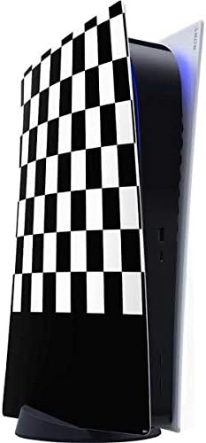 Skinit Decal Gaming Skin Compatible with PS5 Digital Edition Console - Red and Black Checkerboard Design
