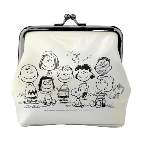 Puレザー コインケース がま口 財布 スヌーピー かわいい 漫画 レディース ミニウォレット ポーチ おしゃれ アニメ 小銭入れ カード収納 人気 ギフト