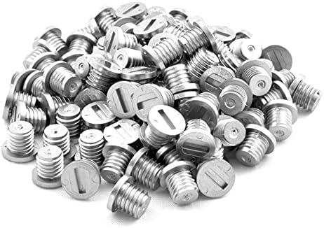 ecoSpikes Stainless Steel Track and Cross Country Spikes (Blank Silver, 14x)