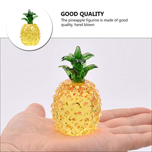 Besportble Outdoor Decor Realistic Pineapple Artificial Fruits Fake Pineapple Simulation Pineapple Desktop Crystal Ornament For Display Diy Decoration Accessories Household Photo Prop Car Decorations #TOP7