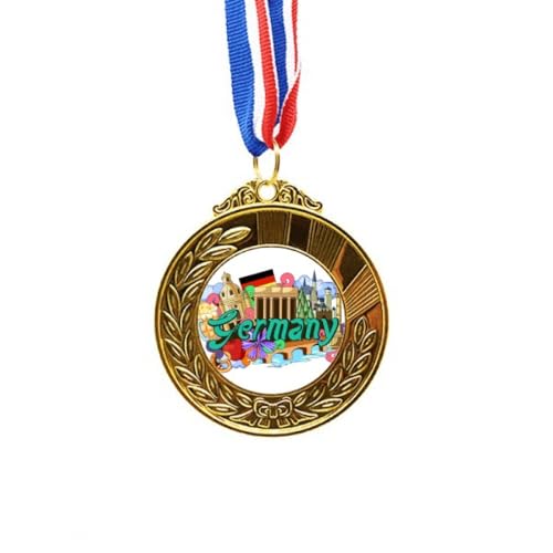 Medalla de oro de cerveza alemana con cinta primer puesto de graffiti de cisne